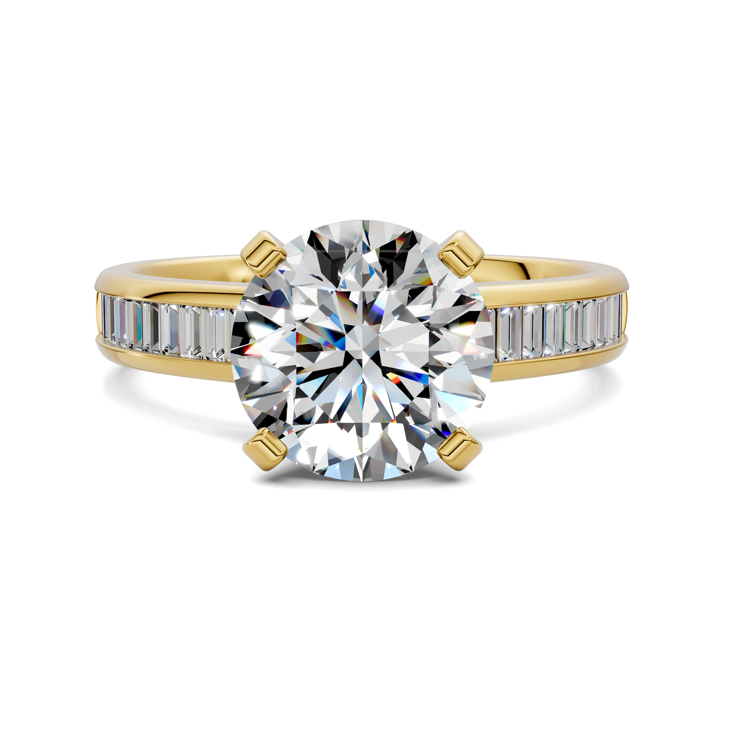 Cindy Baguette Channel Ring