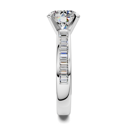 Cindy Baguette Channel Ring