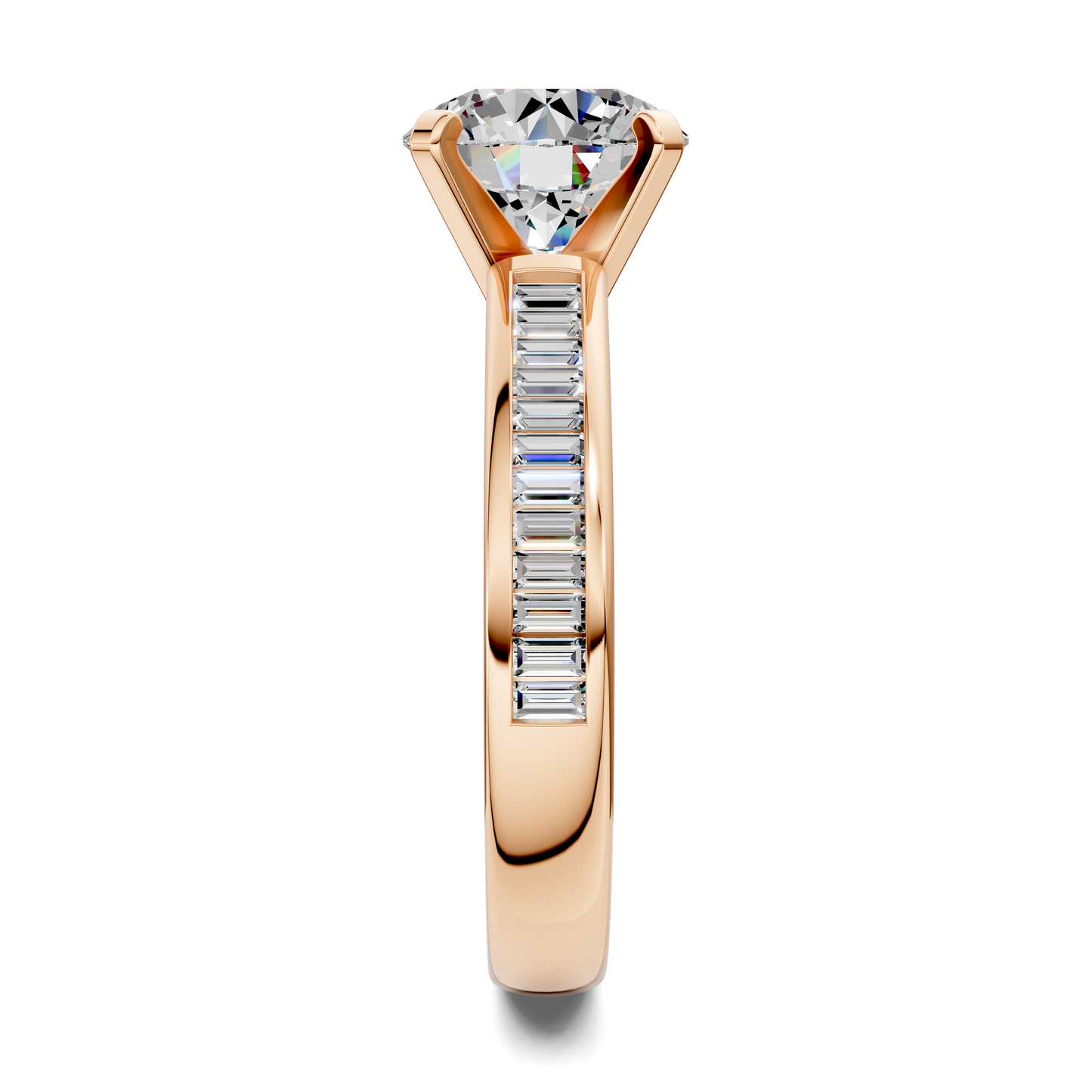 Cindy Baguette Channel Ring