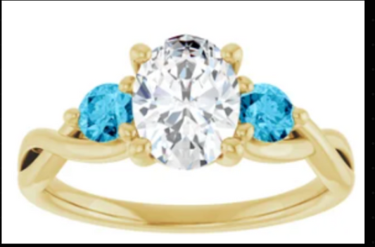 CUSTOM 4.5CT E VVS2  LAB DIAMOND Ring