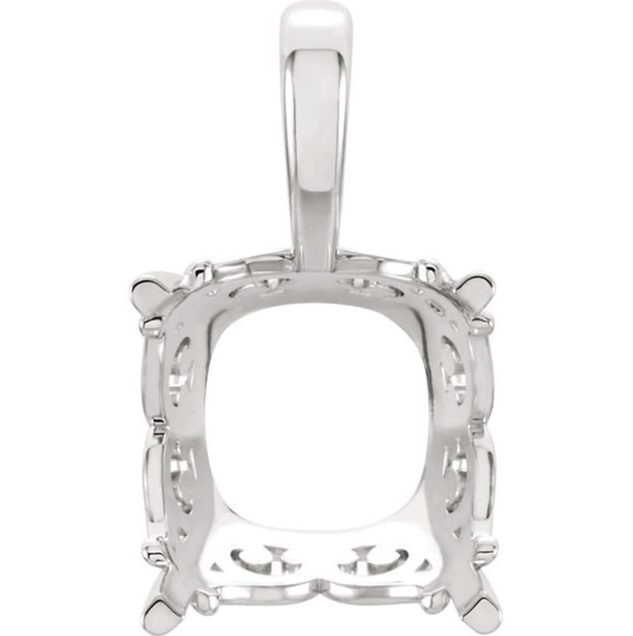 CUSTOM Radiant 2.01ct Fancy Deep  Green VVS2 - Pendant