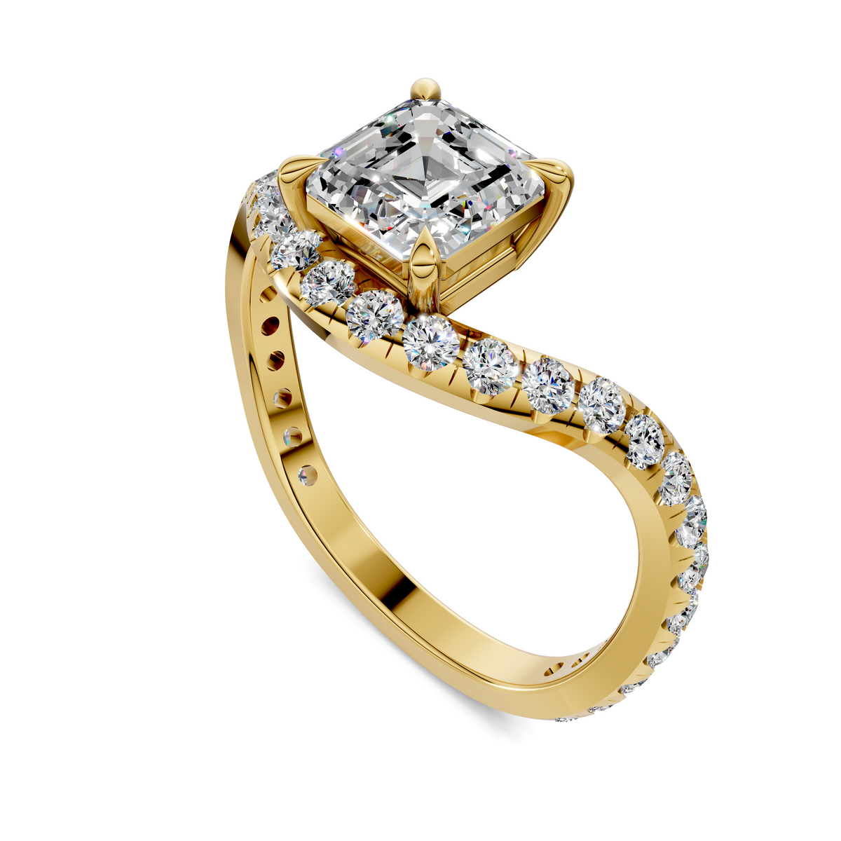 Lakeisha East-West Pavé Ring