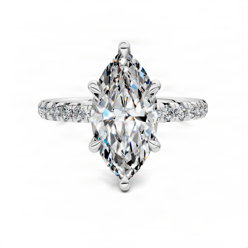 Opes Scalloped Pavé Ring