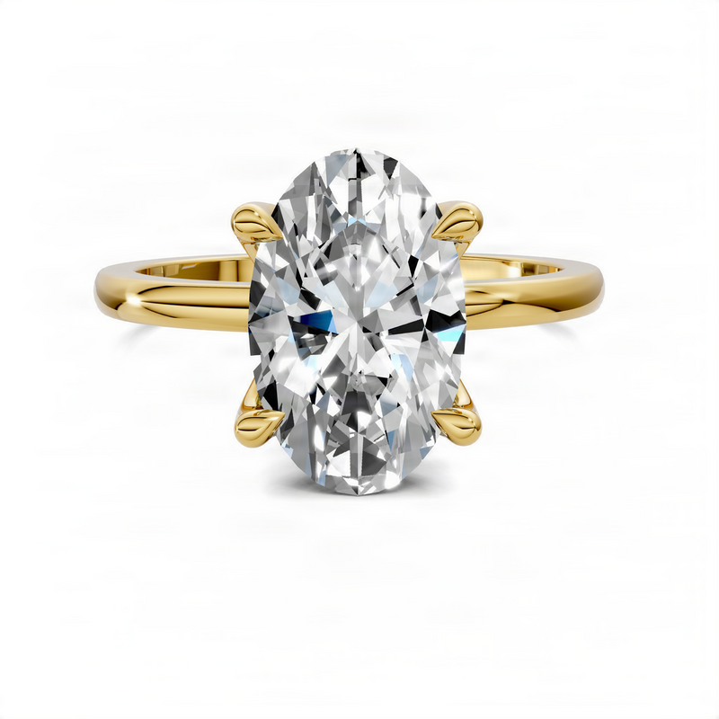 Opes Oval Petite Floral Basket Ring