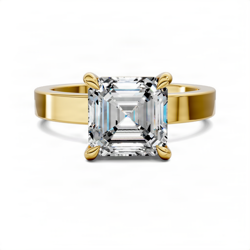 Opes Asscher Bold Solitaire Ring