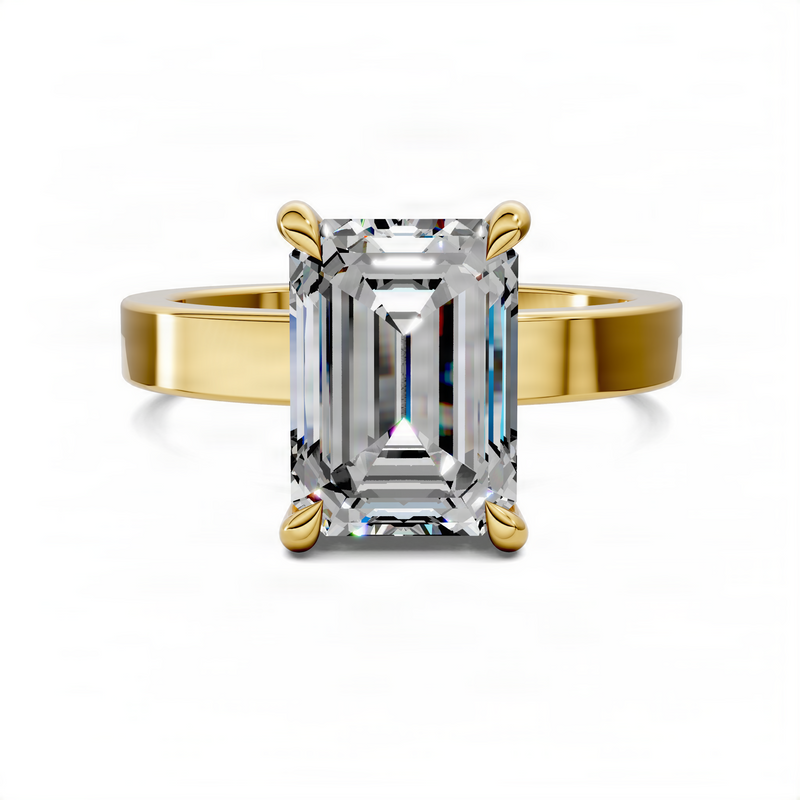 Opes Emerald Bold Solitaire Ring