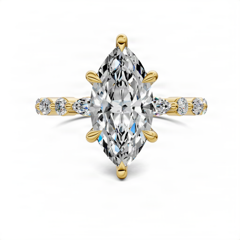 Opes Marquise Accent Ring