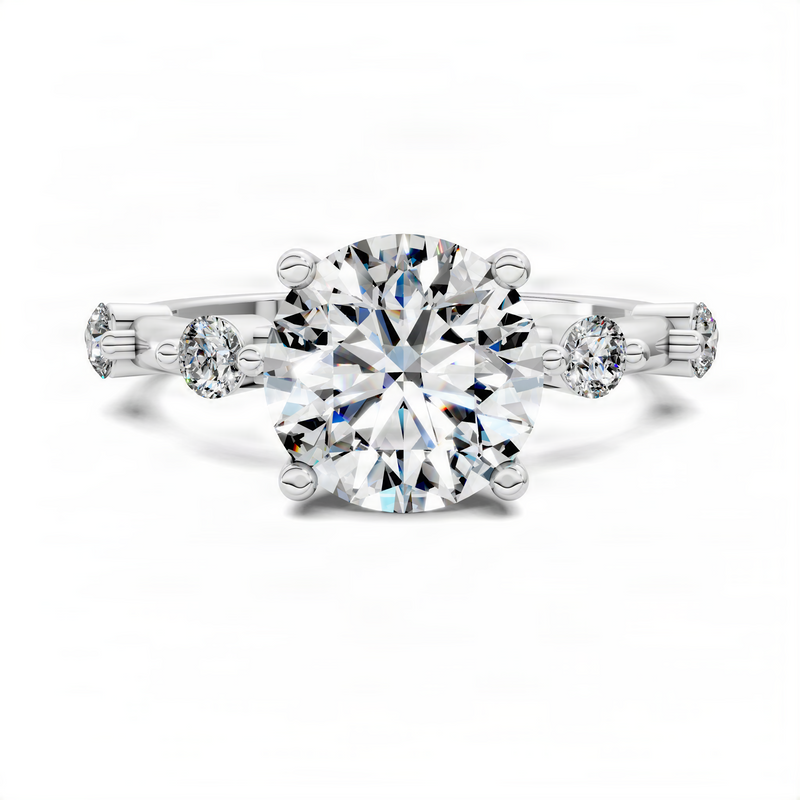 Opes Round Accent Ring