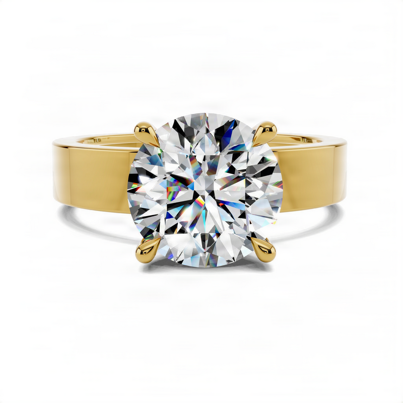 Opes Bold Round Solitaire Engagement Ring