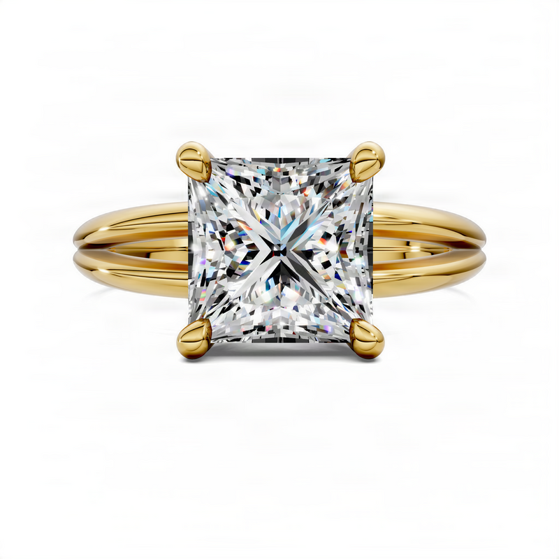 Opes Princess Floating Split Band Ring