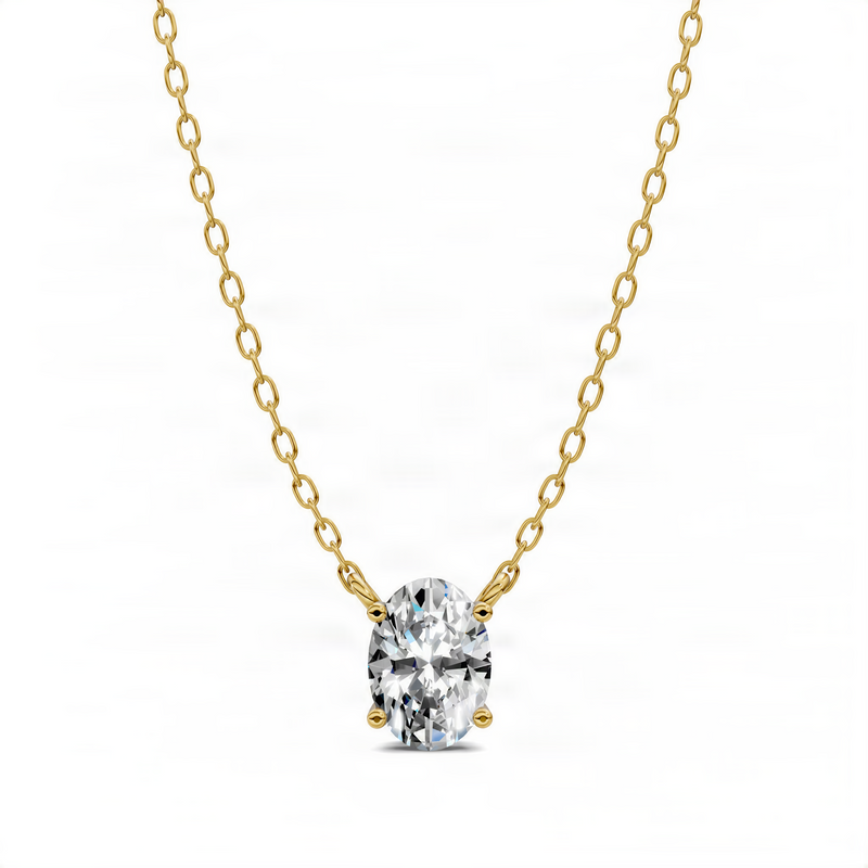 Opes Oval Diamond Pendant