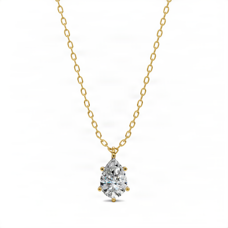 Opes Pear Diamond Pendant