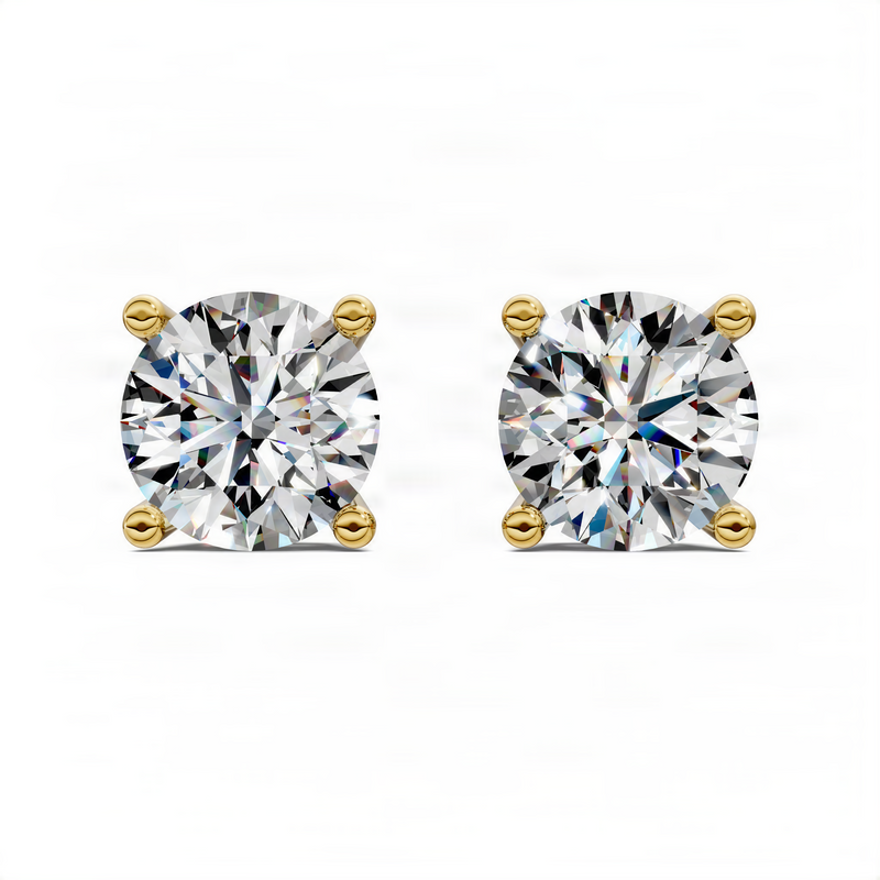 Opes Round Cut Basket Studs